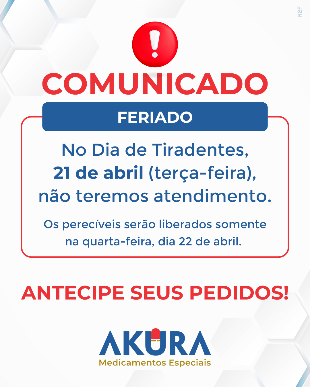 Antecipe seus pedidos!